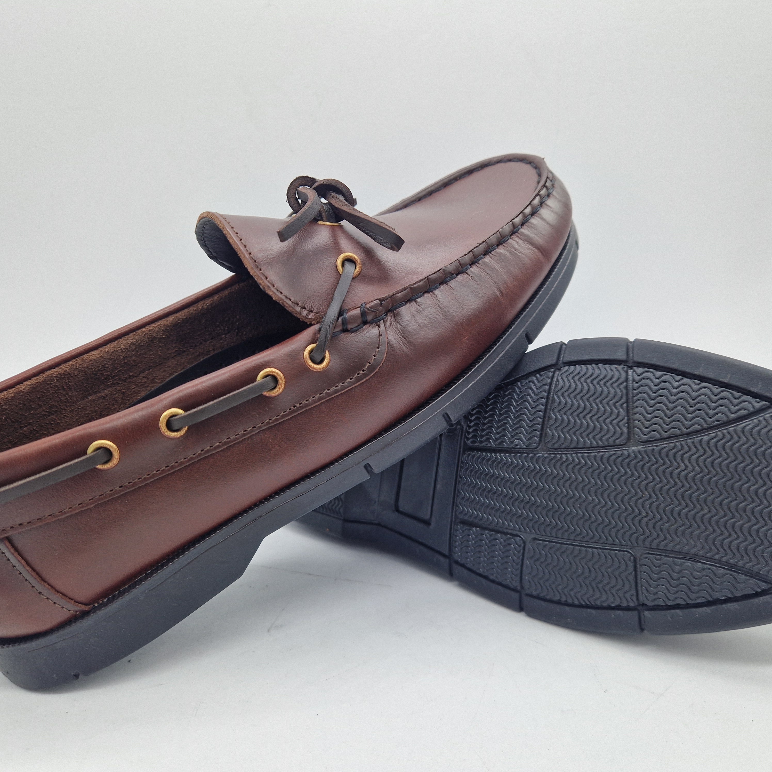 NAÚTICO CON LAZO EN PIEL ENGRASADA BURDEOS - 72411