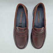 MOCASÍN ANTIFAZ EN PIEL ENGRASADA BURDEOS - 74212