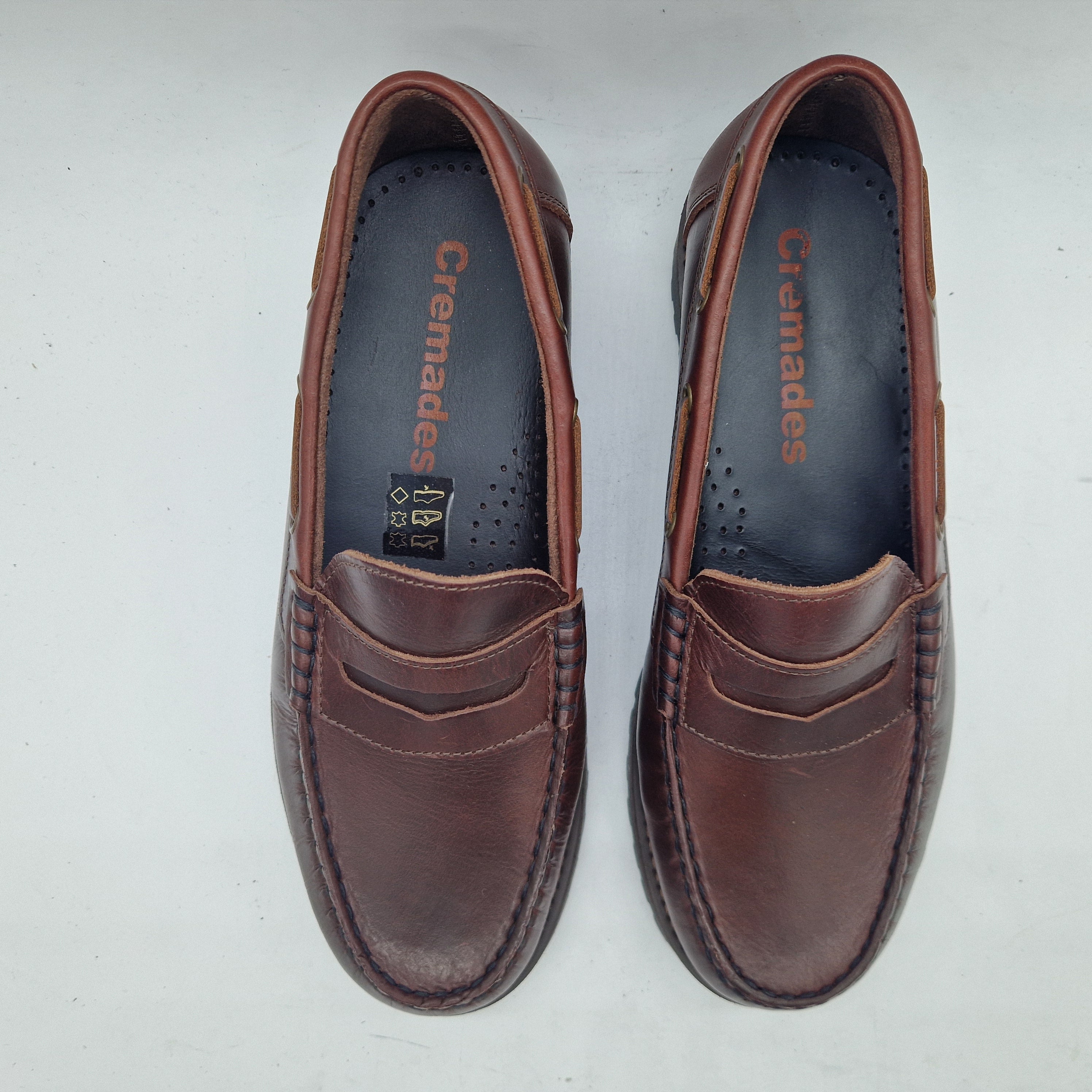 MOCASÍN ANTIFAZ EN PIEL ENGRASADA BURDEOS - 74212