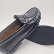 MOCASÍN EN PIEL NEGRA - 74236