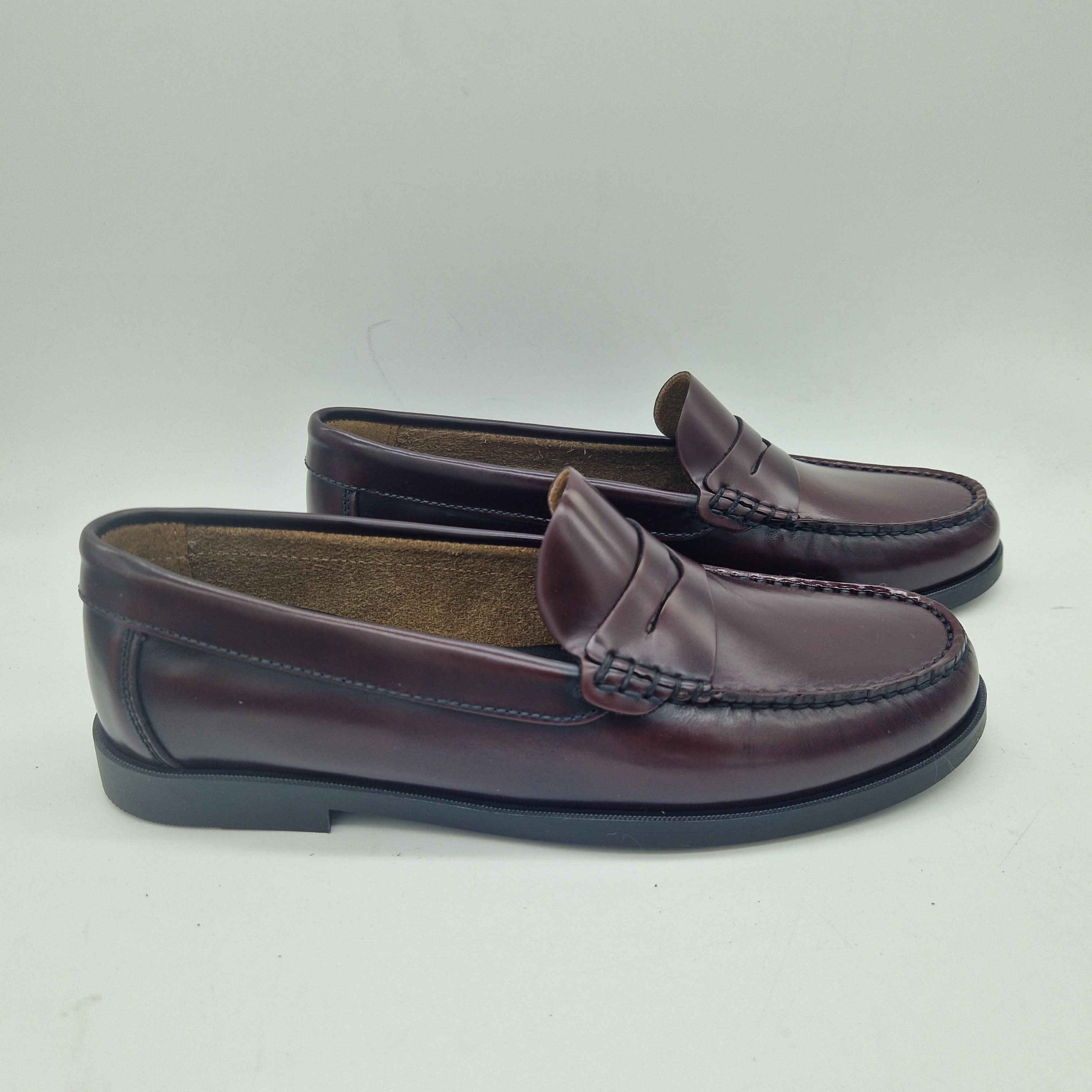 MOCASÍN EN PIEL BURDEOS - 74237