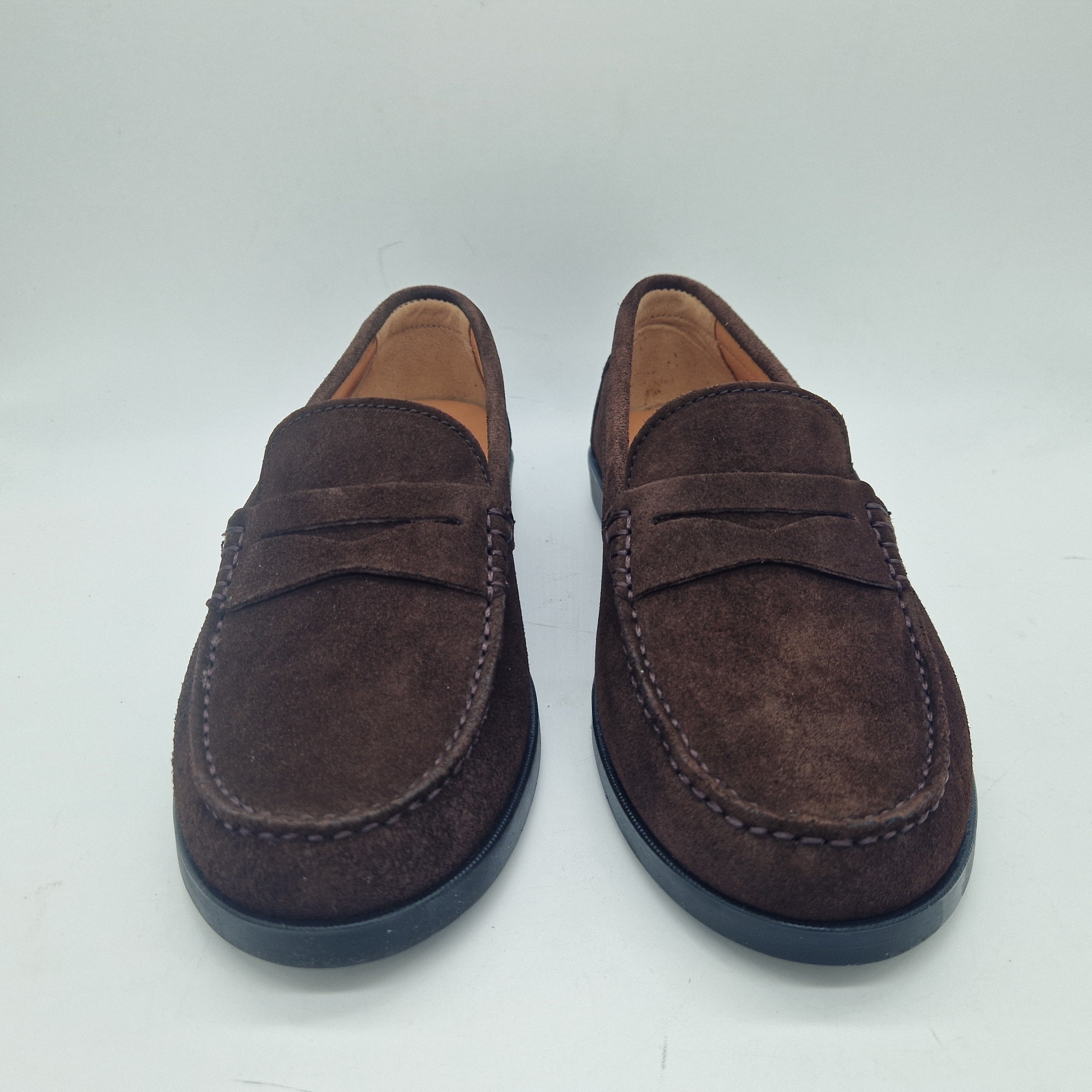 MOCASÍN EN SERRAJE MARRÓN - 74238
