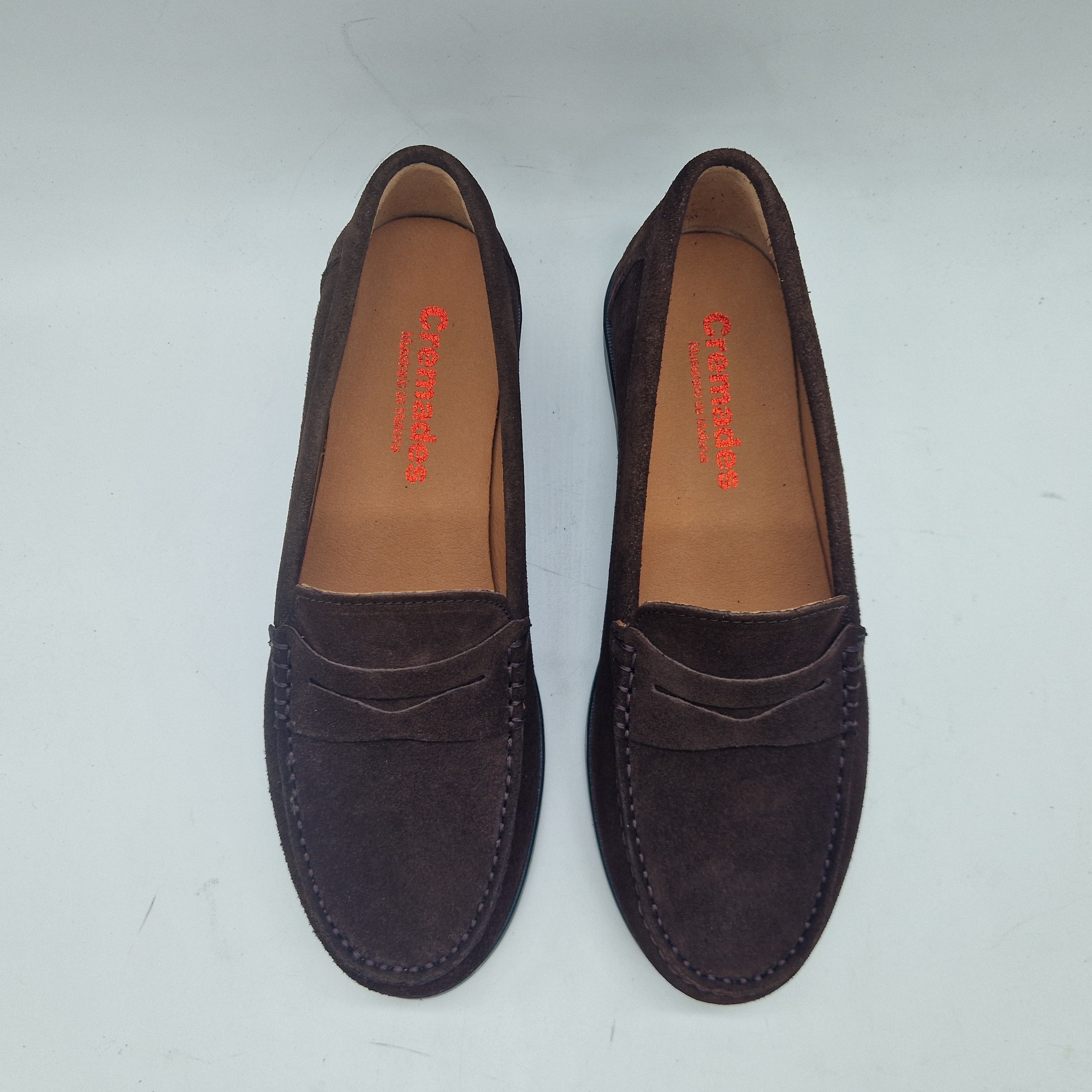 MOCASÍN EN SERRAJE MARRÓN - 74238