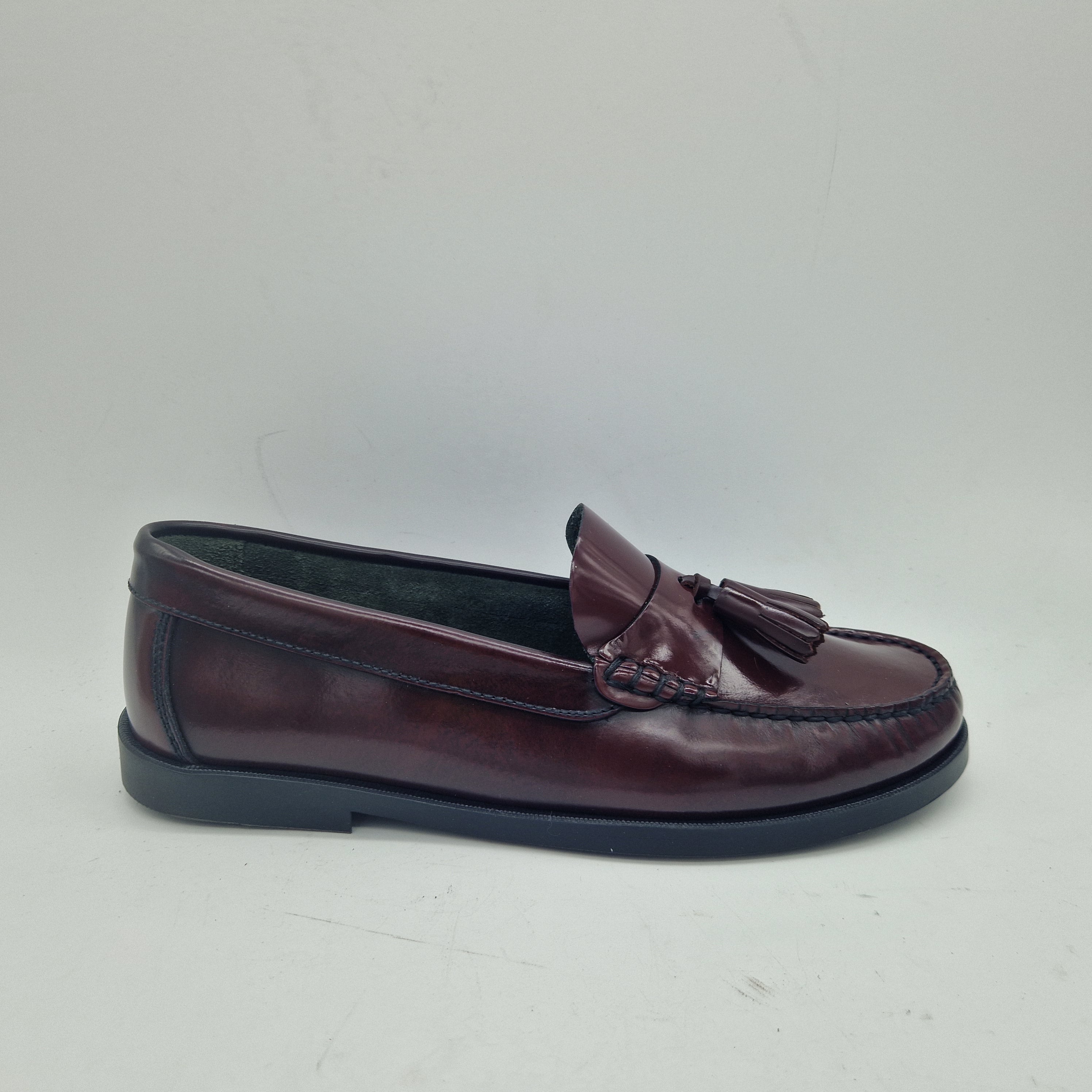 MOCASÍN EN PIEL BURDEOS - 74239