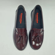 MOCASÍN EN PIEL BURDEOS - 74239