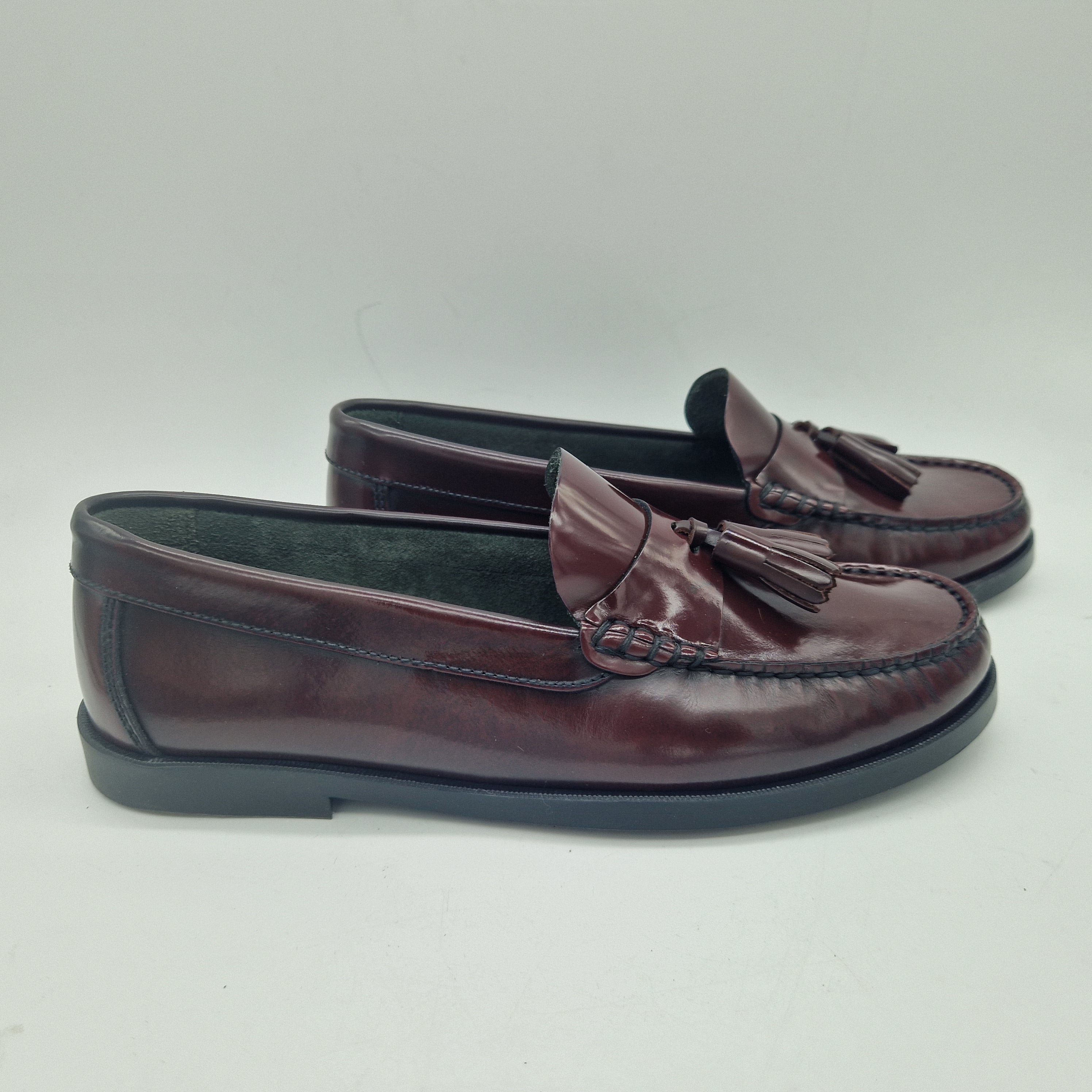 MOCASÍN EN PIEL BURDEOS - 74239