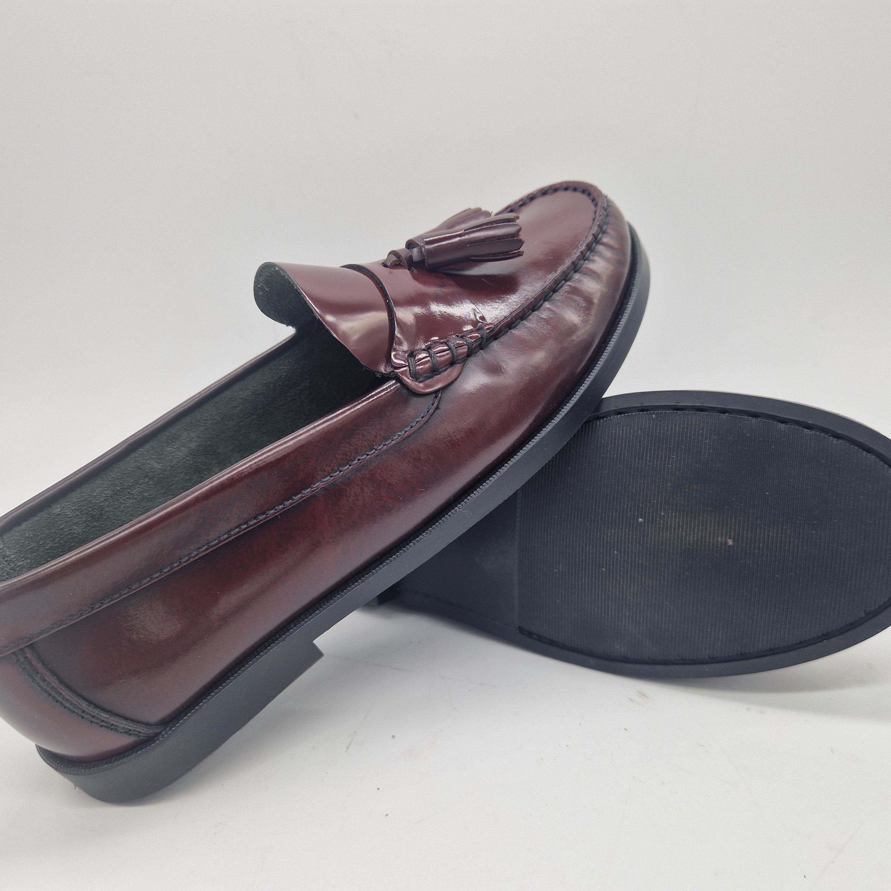 MOCASÍN EN PIEL BURDEOS - 74239