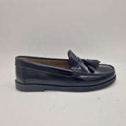 MOCASÍN EN PIEL NEGRA - 74240