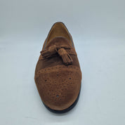 MOCASÍN DE BORLAS EN SERRAJE CUERO - 74299