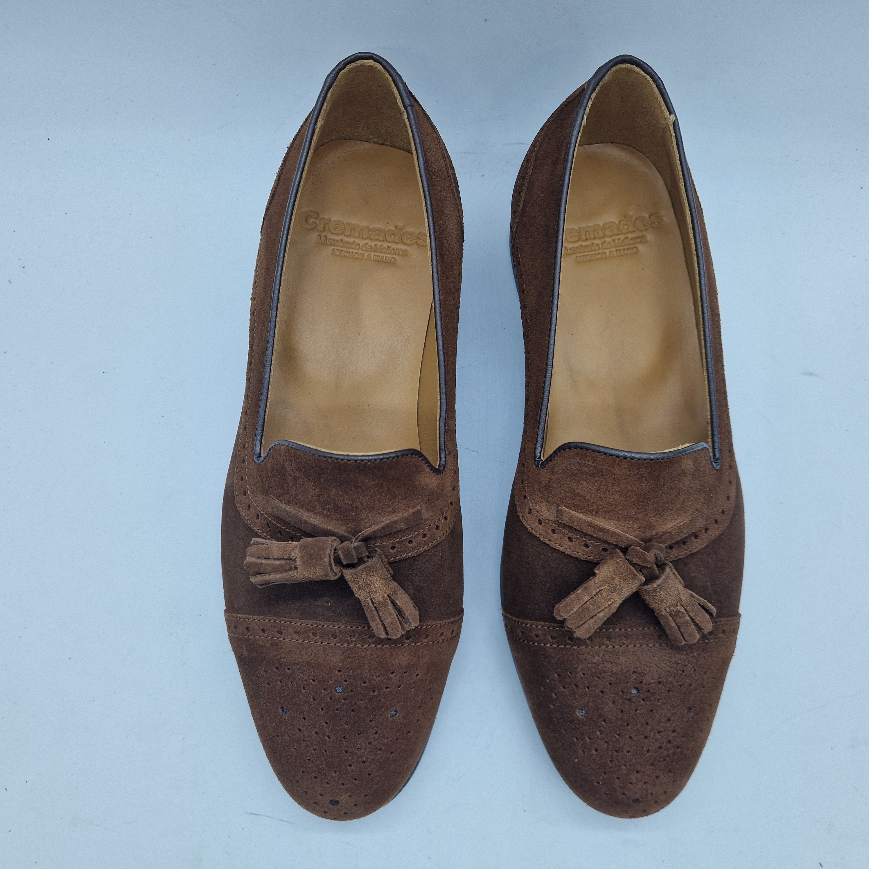 MOCASÍN DE BORLAS EN SERRAJE CUERO - 74299