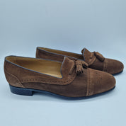 MOCASÍN DE BORLAS EN SERRAJE CUERO - 74299