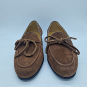 MOCASÍN DE LAZÓ EN SERRAJE MARRÓN - 74301