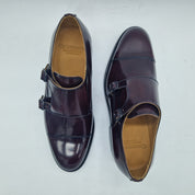 2 HEBILLAS EN PIEL BURDEOS - 74428