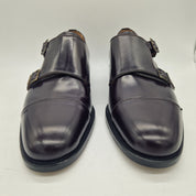 2 HEBILLAS EN PIEL BURDEOS - 74596