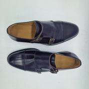 2 HEBILLAS EN PIEL BURDEOS - 74596