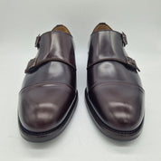 2 HEBILLAS EN PIEL MARRÓN - 74597