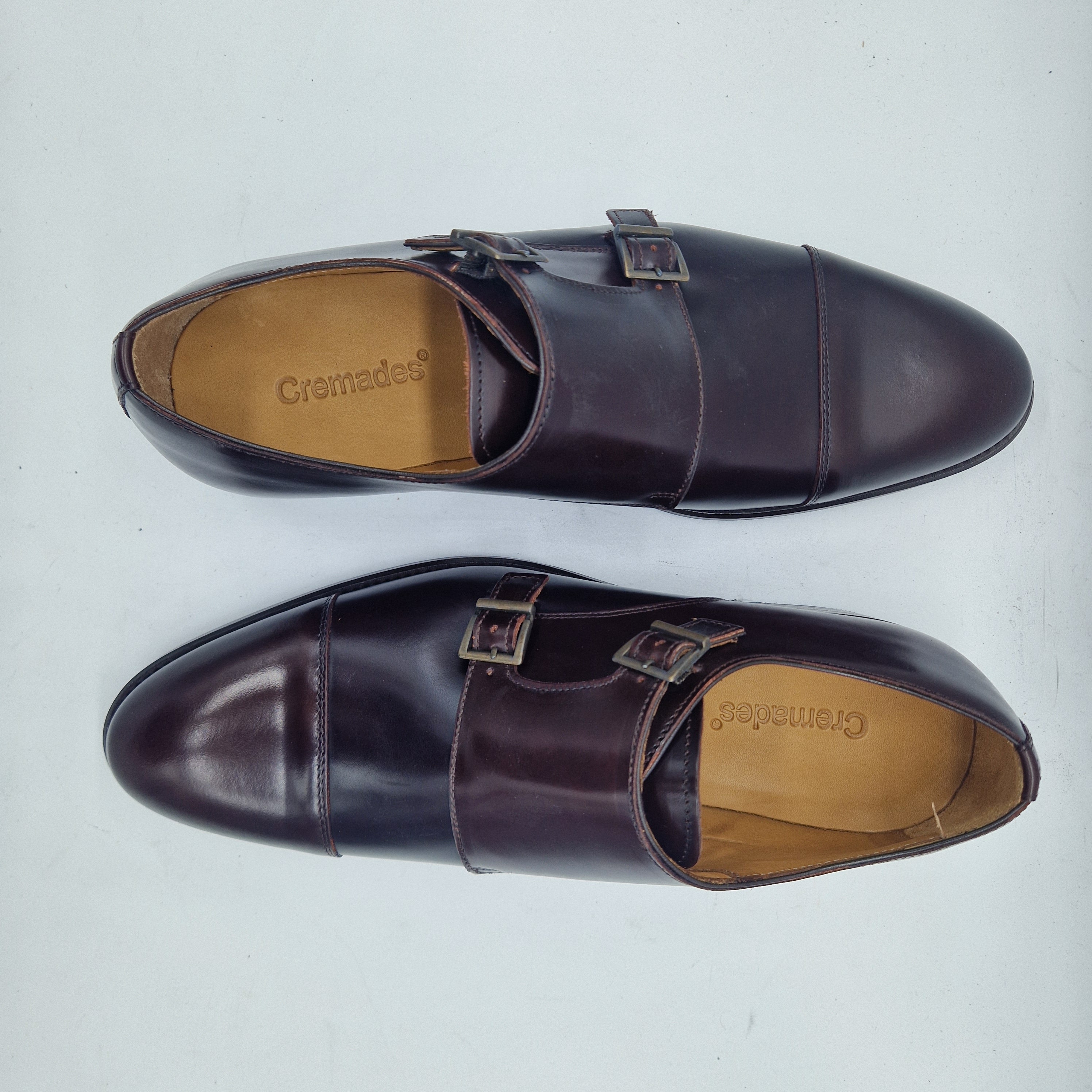 2 HEBILLAS EN PIEL MARRÓN - 74597