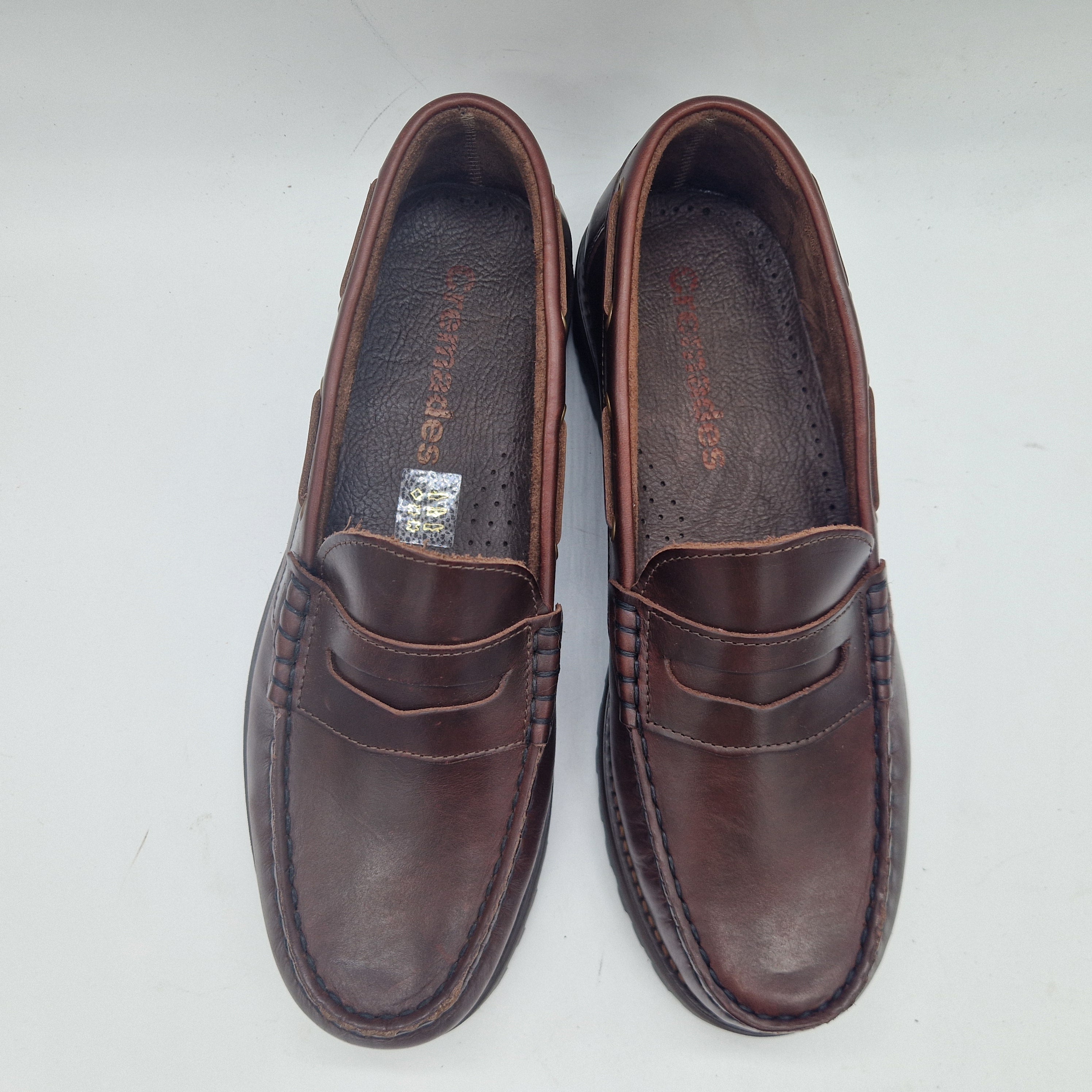 MOCASÍN DE ANTIFAZ EN PIEL BURDEOS - 75336