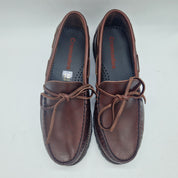 MOCASÍN DE LAZO EN PIEL BURDEOS - 75341