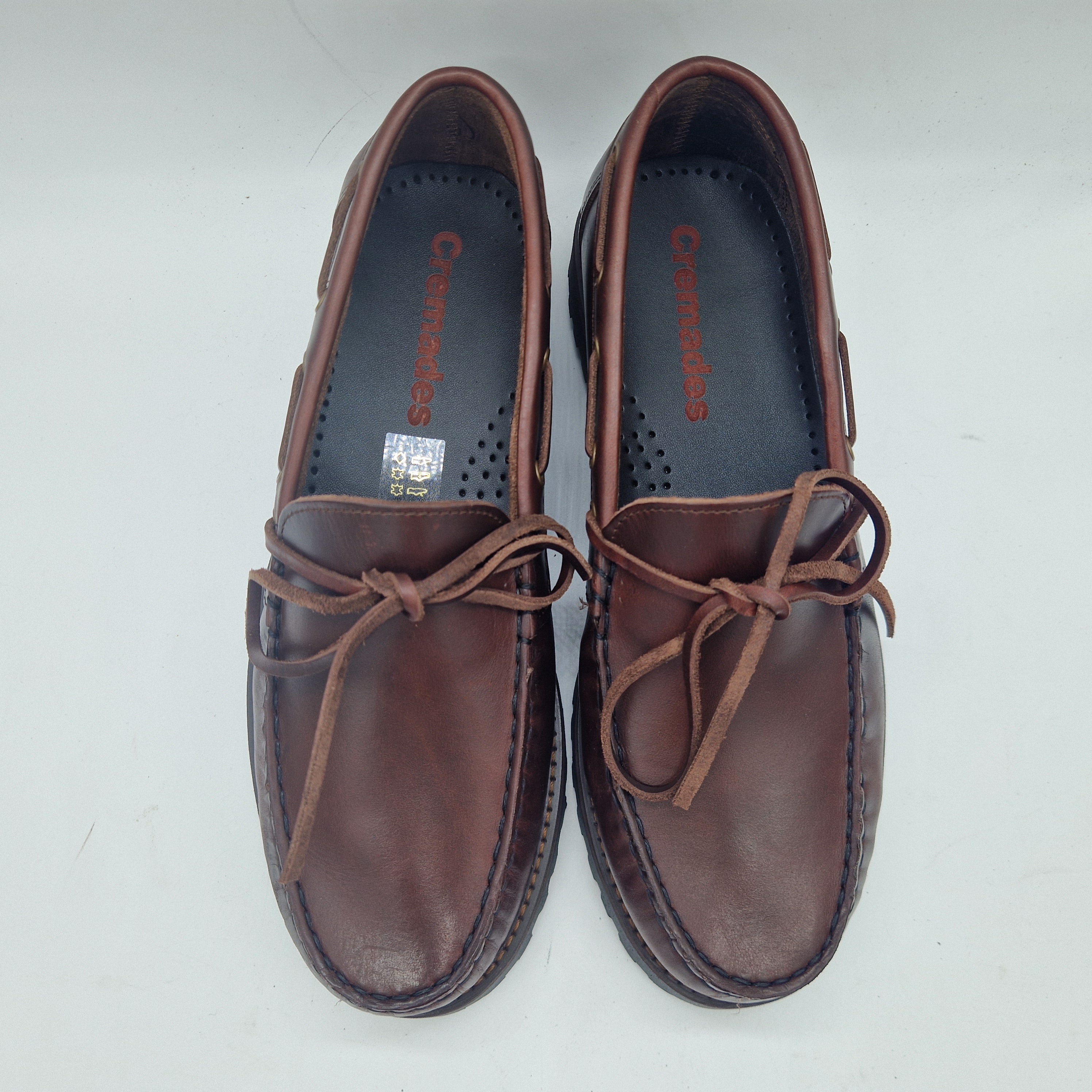 MOCASÍN DE LAZO EN PIEL BURDEOS - 75341