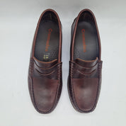 MOCASÍN EN PIEL BURDEOS - 75349
