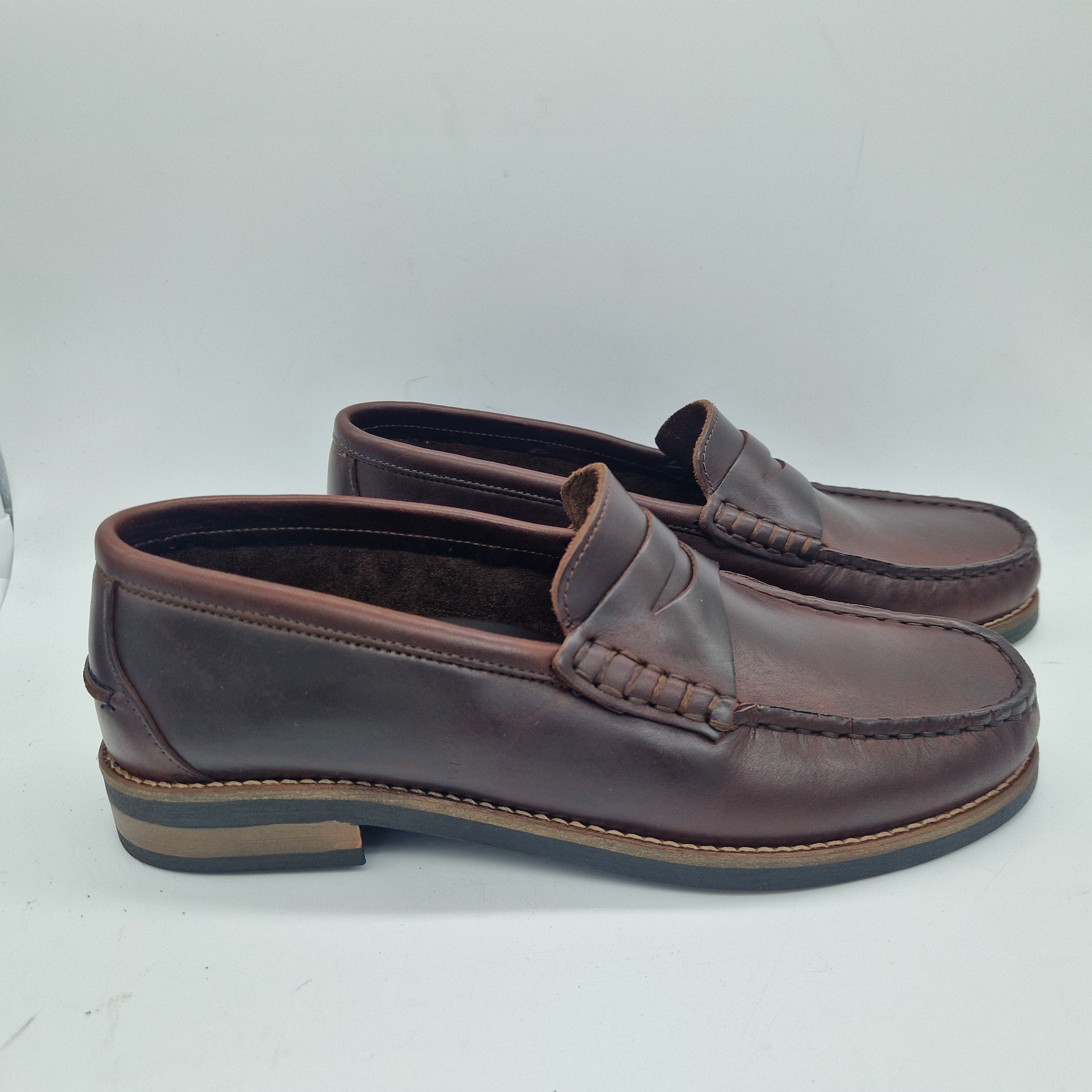MOCASÍN EN PIEL BURDEOS - 75349