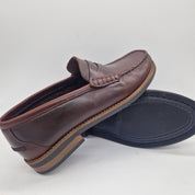 MOCASÍN EN PIEL BURDEOS - 75349