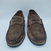 MOCASÍN EN SERRAJE MARRÓN - 75351