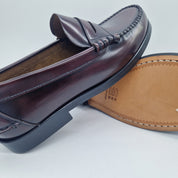 MOCASÍN EN PIEL BURDEOS - 75353