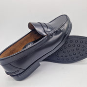 MOCASÍN EN PIEL NEGRA - 75354