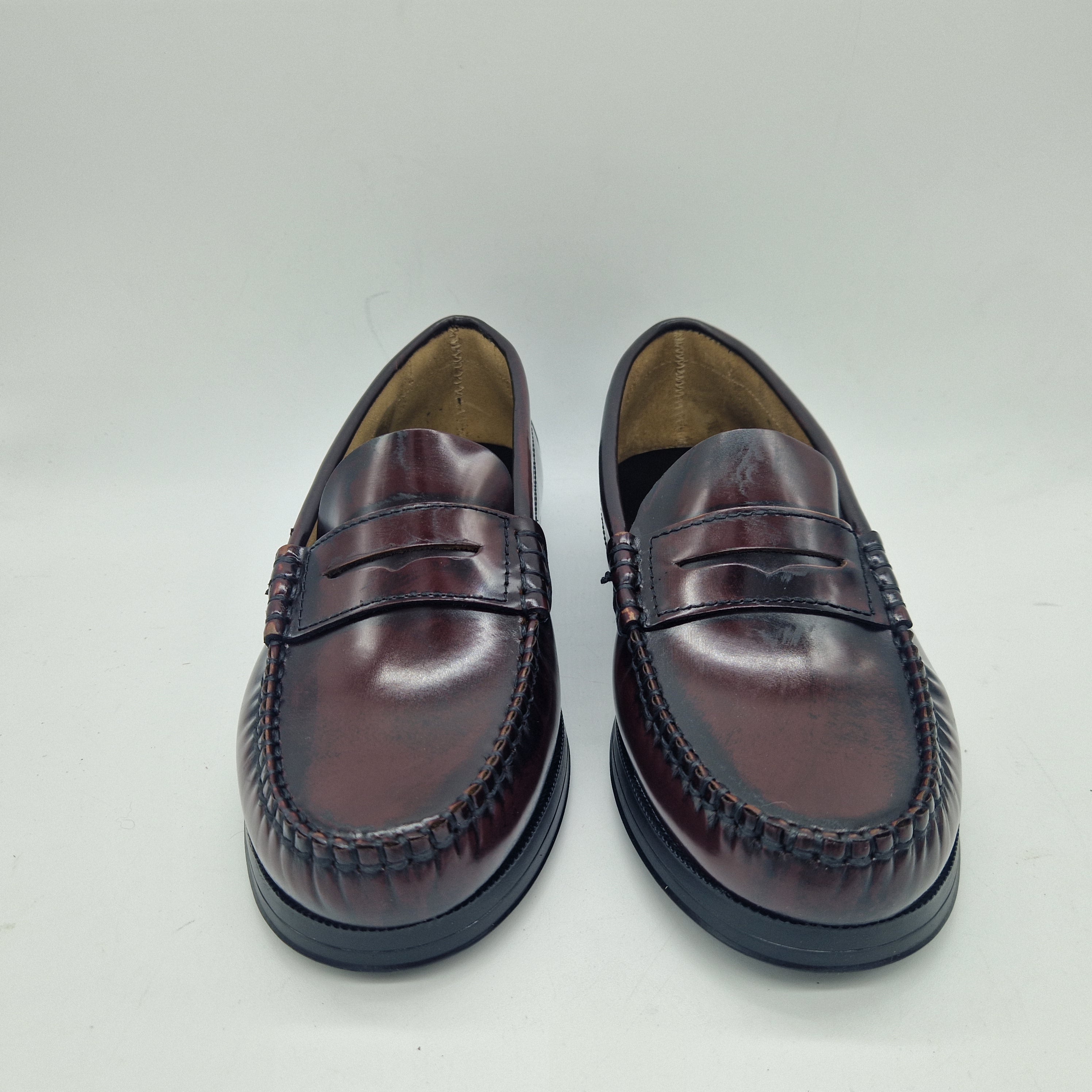 MOCASÍN EN PIEL BURDEOS - 75357
