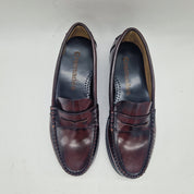 MOCASÍN EN PIEL BURDEOS - 75357