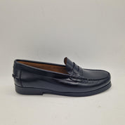 MOCASÍN EN PIEL NEGRA - 75358