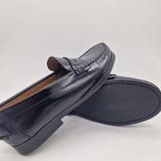 MOCASÍN EN PIEL NEGRA - 75358