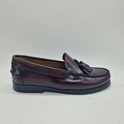 MOCASÍN EN PIEL BURDEOS - 75362