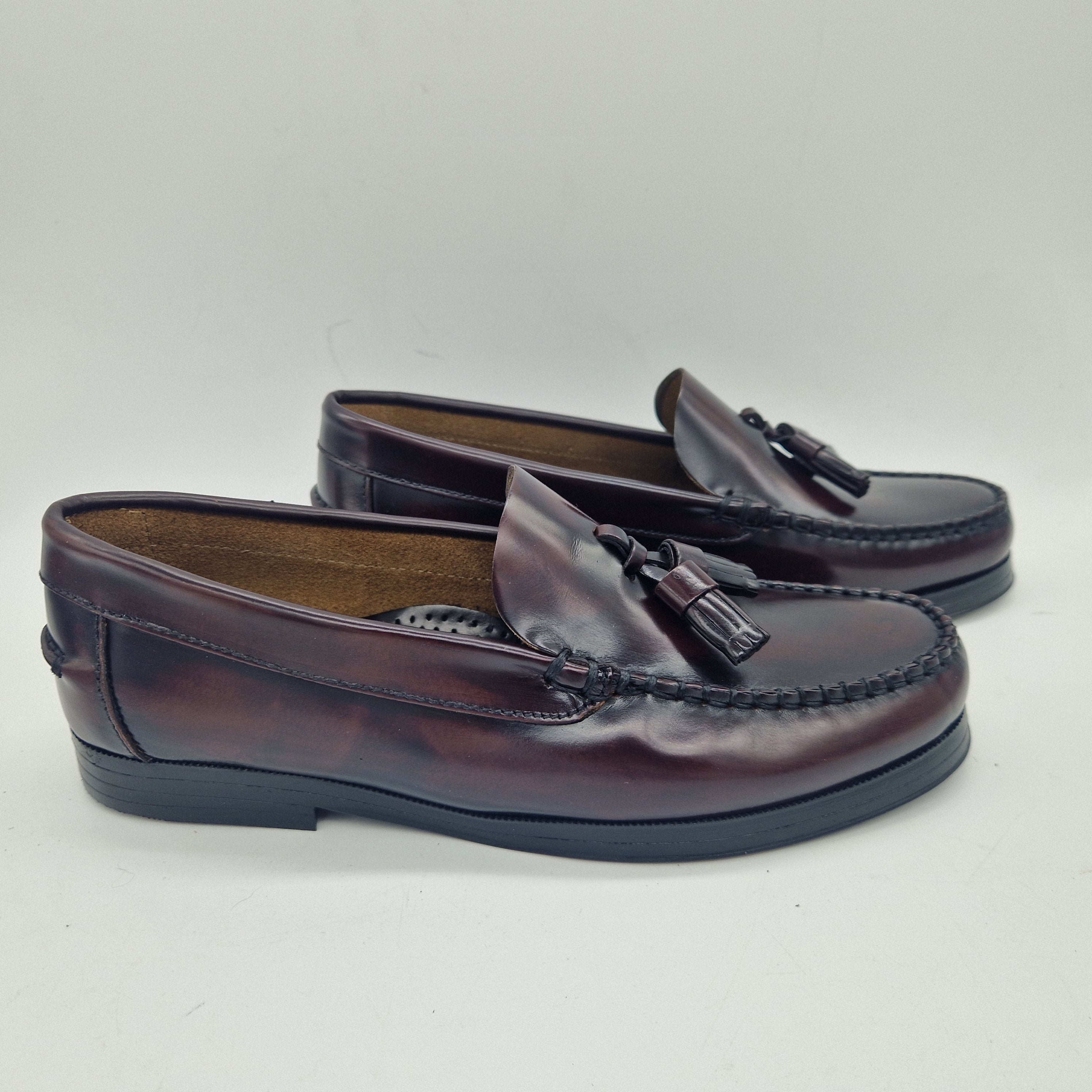 MOCASÍN EN PIEL BURDEOS - 75362