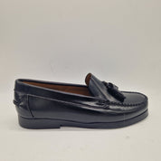 MOCASÍN EN PIEL NEGRA - 75363