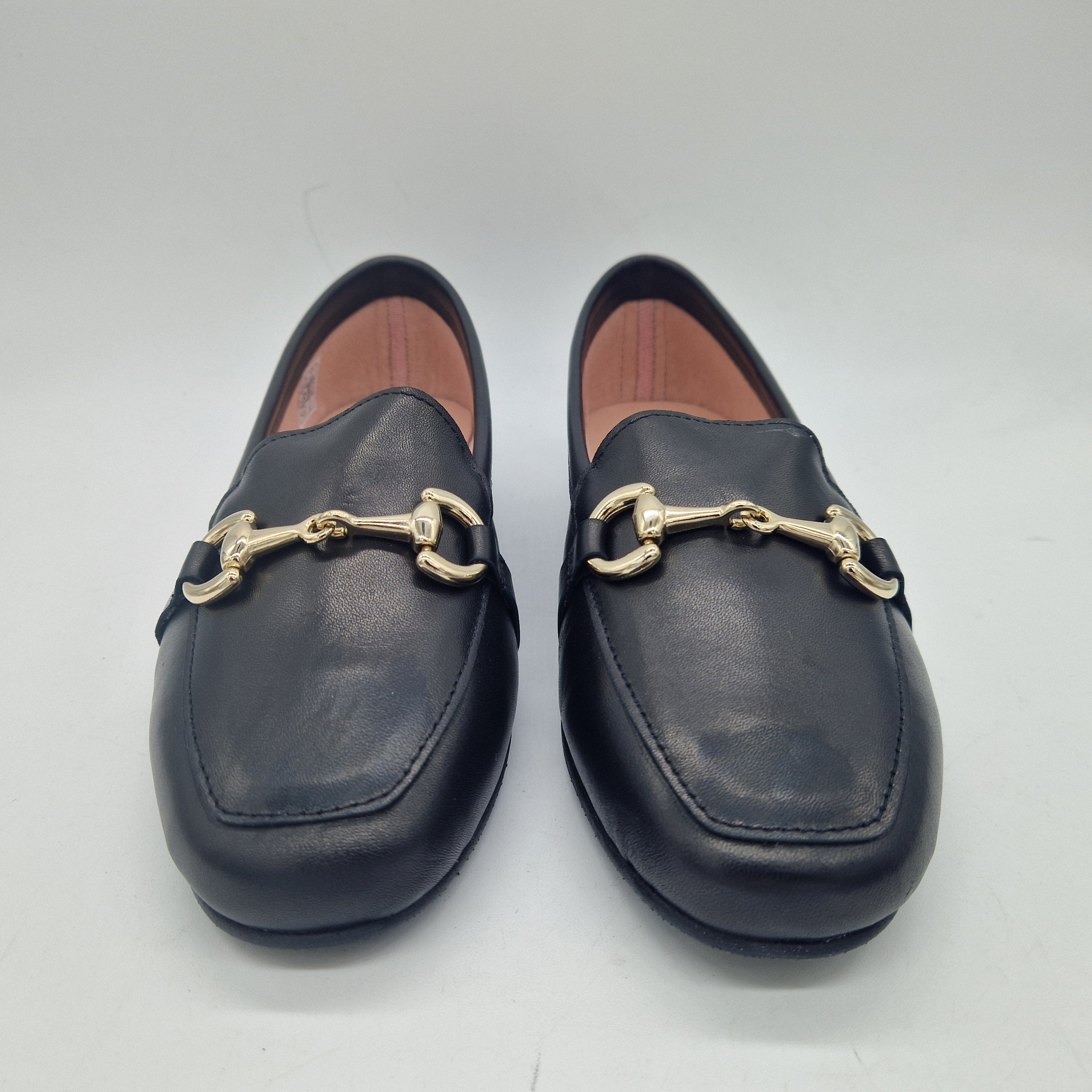 MOCASÍN EN PIEL NEGRA - 75415