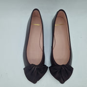 BAILARINA CON LAZON EN PIEL MARRÓN - 75506