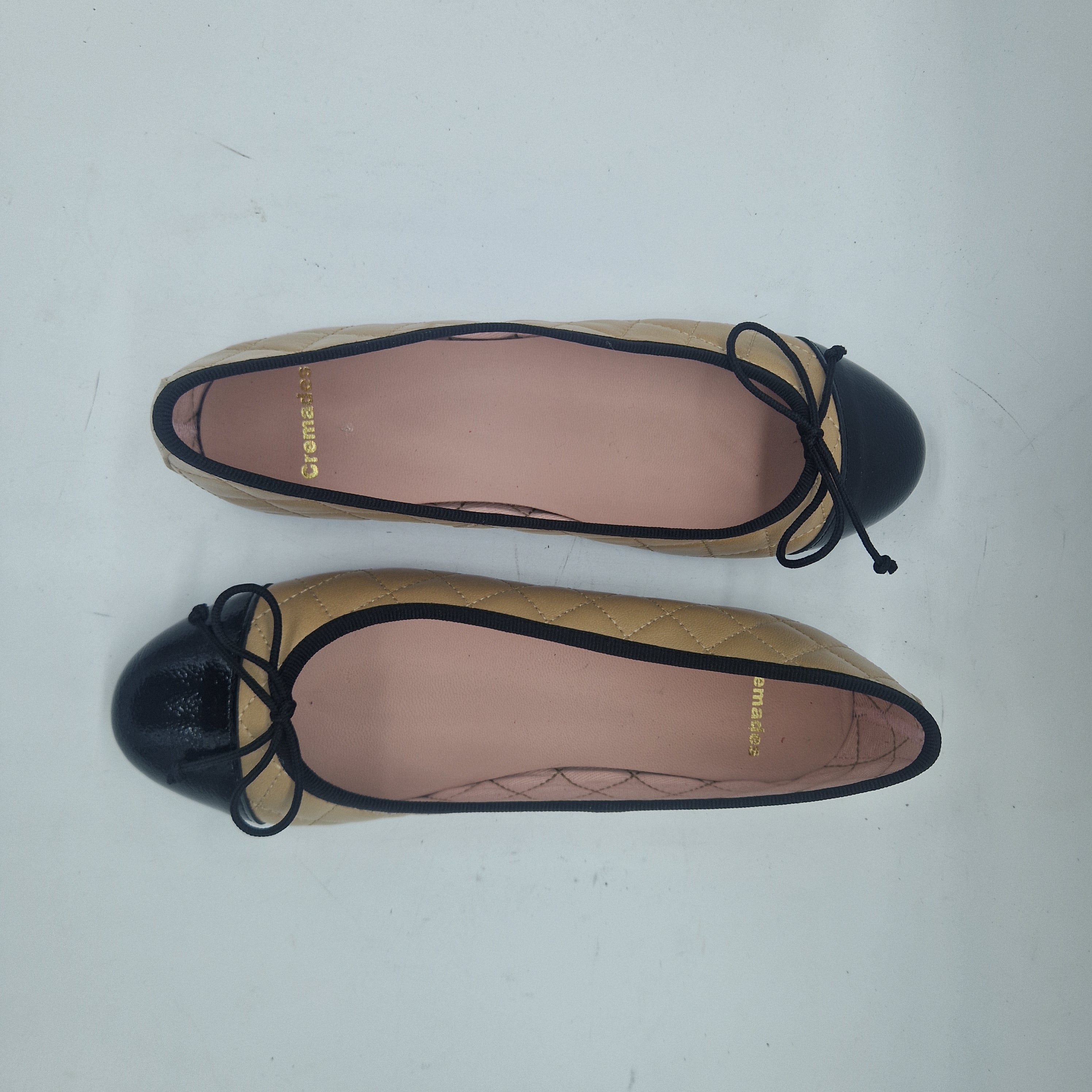 BAILARINA BEIGE Y NEGRO - 76054